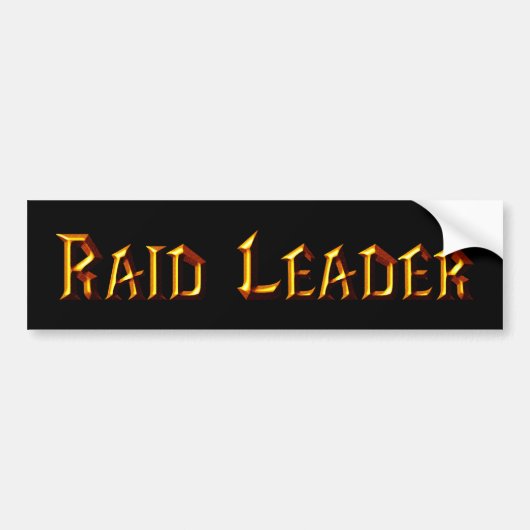 Raid Leader Bumpersticker (Voorkant)