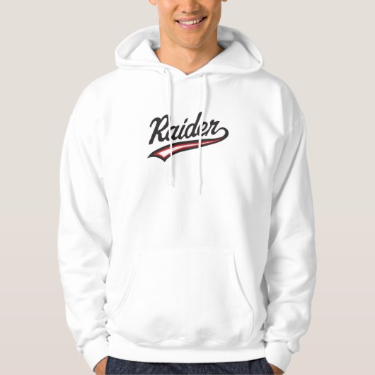 Raider Name Design – Power & Strength Style Hoodie (Voorkant)