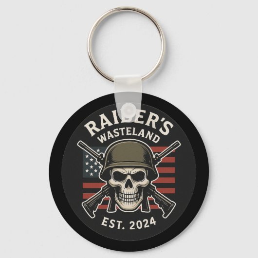 Raider’s Wasteland Logo Best Server Keychain (Voorkant)