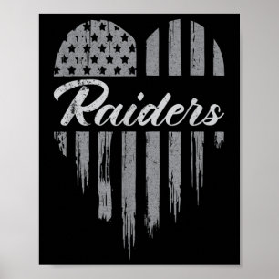 Raiders Heart Name Mannen Vrouwen Meisje Kind Poster