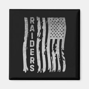 Raiders vallen Vliegtuig aan Vlag Mannen Jongen Vr Magneet