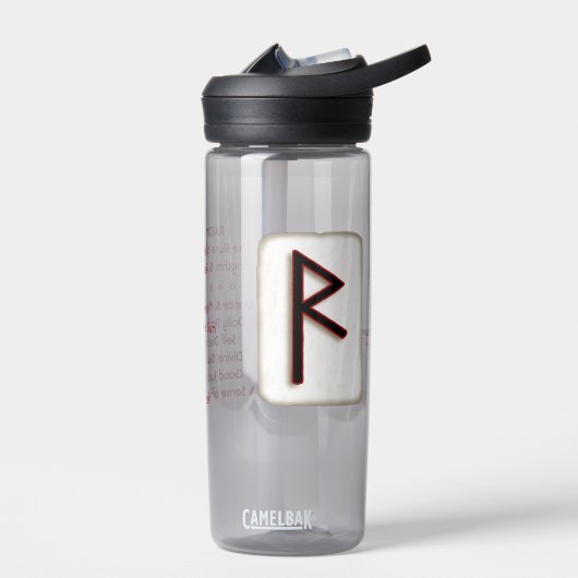 Raidho "Reizen" Rune Steen Waterfles (Links)
