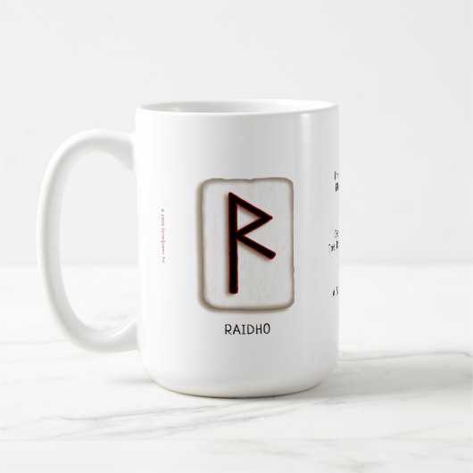 Raidho RuneStone 15 oz. Mok (Links)