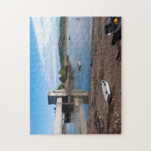 Rail Bridge en Tower van de Conwy Legpuzzel (Verticaal)