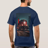 Rail Engine T-Shirt Design:  Locomotief Cha (Achterkant)