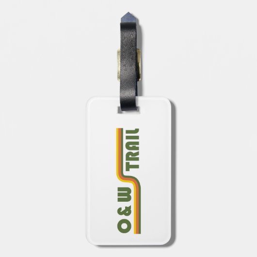 Rail-overpad Bagagelabel (Achterkant verticaal)