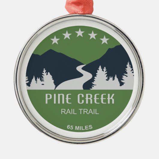 Rail Pine Creek Metalen Ornament (Voorkant)