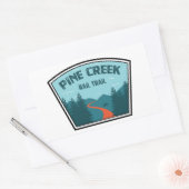 Rail Pine Creek Rechthoekige Sticker (Envelop)