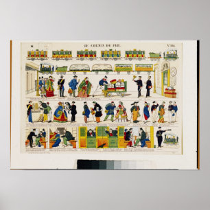 Rail Travel, c.1850 Poster
