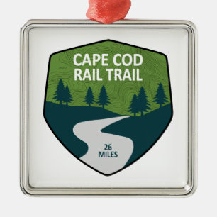 Rail van Cape Cod Metalen Ornament