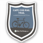 Rail van Cape Cod Sticker (Voorkant)
