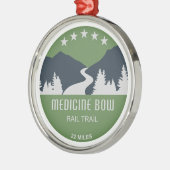 Rail van de Medicine Bow Metalen Ornament (Links)