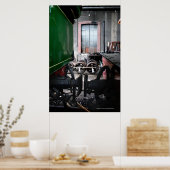Rail Yard Old Steam Train Le Mastrou Poster (Cuisine)