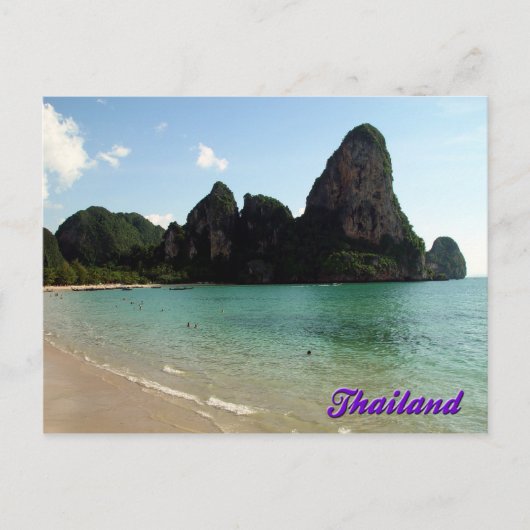 Railay Beach, Krabi, Thaïlande Carte postale (Devant)