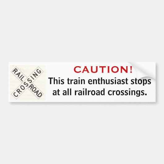 Railfan Bumpersticker (Voorkant)