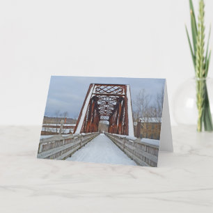 Railroad Bridge Notecard Kaart
