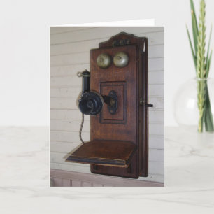 "Railroad Depot Telephone"-betaalkaart Kaart