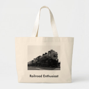 Railroad Enthusiast Grote Tote Bag