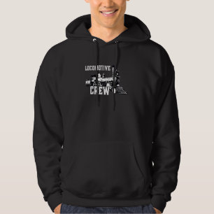Railroad Locomotive Crew Team Spoorwegwerker Stoom Hoodie