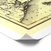 Railroad Map 1882 van de Mississippi Valley Poster (Hoek)