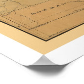 Railroad Map 1892 in North Dakota Poster (Hoek)