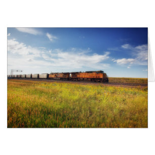 Railroad Train Montana Platteland Foto opmerking