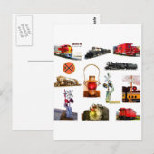 Railroadiana Wenskaart Briefkaart (Voorkant / Achterkant)