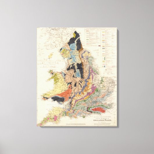 Railroads in Engeland Canvas Afdruk (Voorkant)