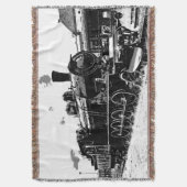 Rails rennen -  stoomtrein deken (Voorkant Verticaal)