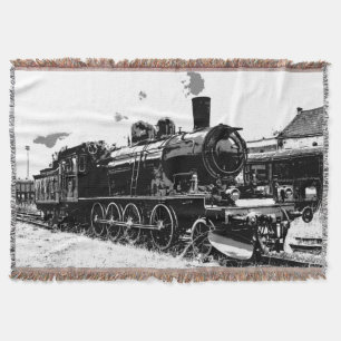 Rails rennen -  stoomtrein deken