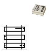 rails 	rubberstempel (Gestempeld)