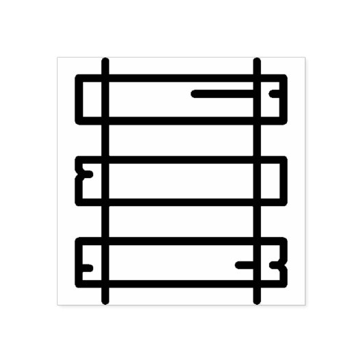 rails 	rubberstempel (Afrduk)