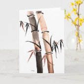 Rain Bamboo Kaart (Gele Bloem)