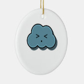 Rain Cloud Finds Relief Keramisch Ornament (Rechts)