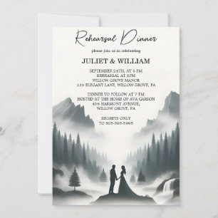 Rain Cloud Natuur Smoky Mountain repetitie Diner Kaart