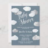 Rain Clouds Baby Shower Uitnodigingen (Voorkant)