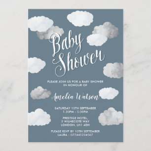 Rain Clouds Baby Shower Uitnodigingen