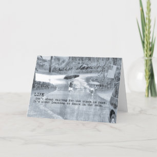 RAIN DANCE WENSKAART BEDANKKAART