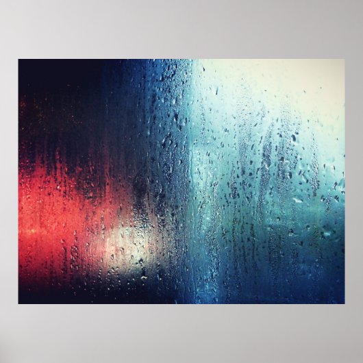 RAIN DROP OP HET VENSTER POSTER (Voorkant)