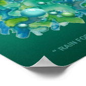 " RAIN FOREST " door Robert Singletary Poster (Hoek)