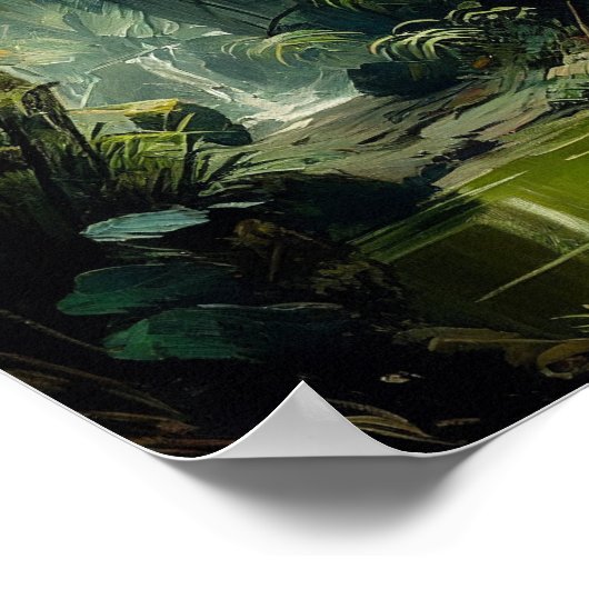 Rain Forest, Tropical Nature Wall Art Poster (Hoek)