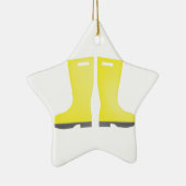 Rain Galoshes Keramisch Ornament (Rechts)