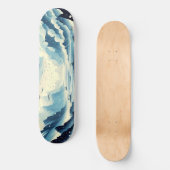 Rain Hail Migrating Birds Snow Mountains Scenery  Skateboard (Voorkant)