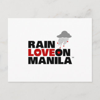 Rain Love on Manila Briefkaart
