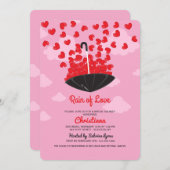 Rain of Love Shower Uitnodiging (Voorkant / Achterkant)