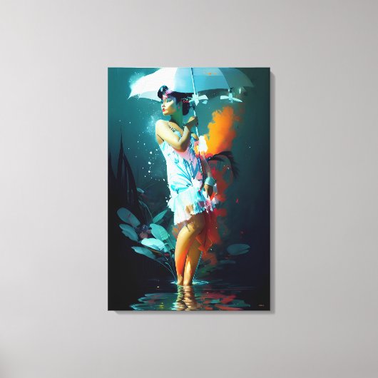 Rain Parade - Ken Gage Art Canvas Afdruk (Voorkant)