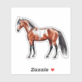 Rain Spirit - Pferd, stehend - Sticker (Vel)