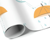 Rain Umbrella Cadeaupapier (Rol Hoek)