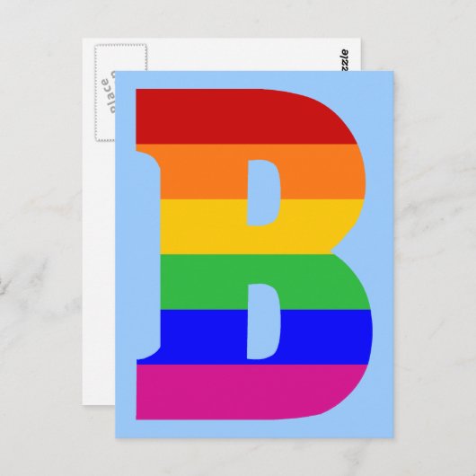 Rainbobordetekst B Briefkaart (Voorkant / Achterkant)
