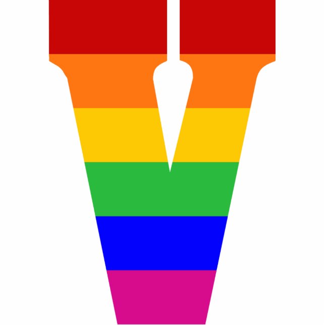 Rainboegbrief V Fotobeeldje Ornament (Voorkant)